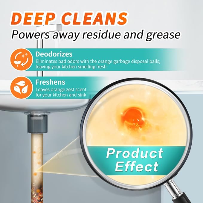 50 Count Garbage Disposal Cleaner and Deodorizer – Sink Odor Eliminator - Image 4