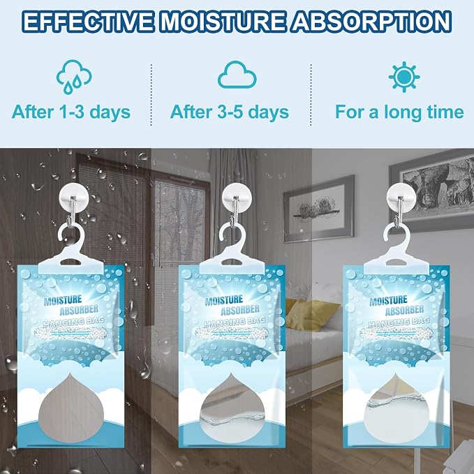 5 Pack Hanging Moisture Absorbers - Image 4
