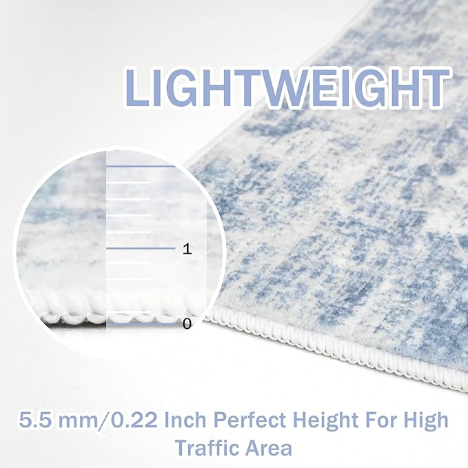 IOHOUZE Abstract Area Rugs 6x9 Ft Washable Rugs - Image 5