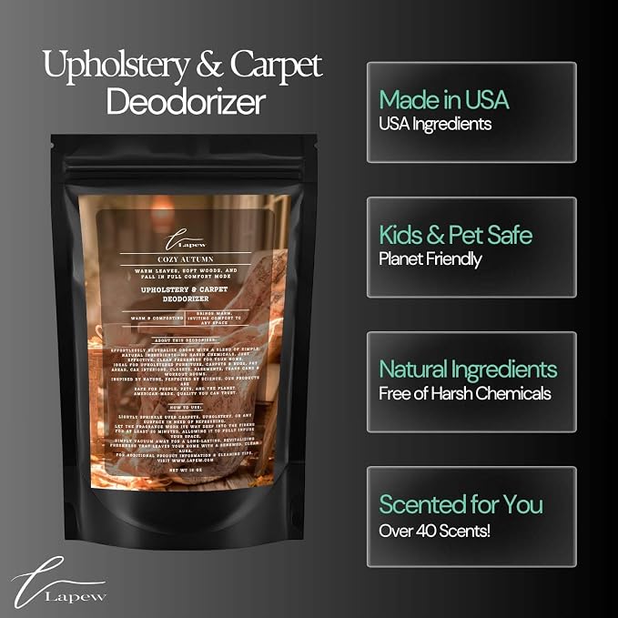 Cozy Autumn Carpet Freshener Powder: Powerful Odor Eliminator - Image 6