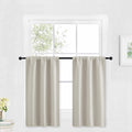 RYB HOME Blackout Short Cafe Curtains, Privacy Light Block Small Window Curtains by RYBHOME