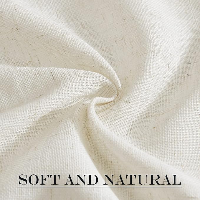 NICETOWN Flax Linen Burlap Door Curtains - Image 7