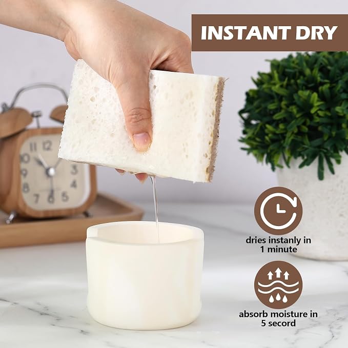 Geelin 2 Pack Diatomite Stone Sponge Holder - Image 5