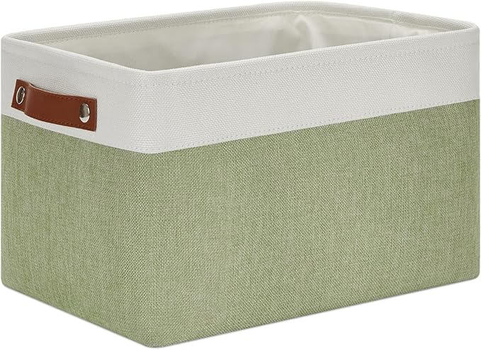DULLEMELO Fabric Storage Bin for Laundry, Foldable Storage Basket for Shelves by DULLEMELO