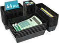 Vtopmart 44 PCS Plastic Drawer Organizers Set, 4-Size Versatile Bathroom and by Vtopmart