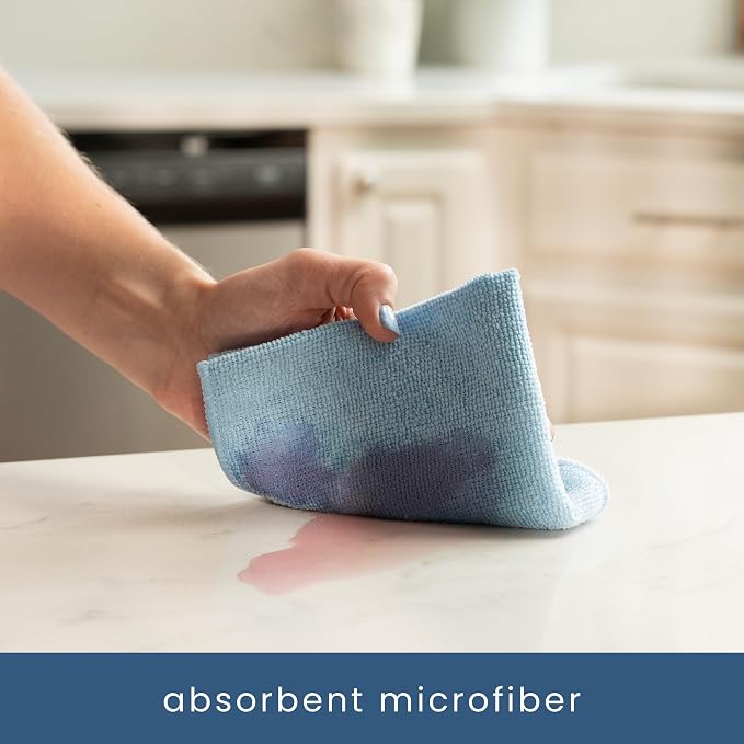 S&T INC. 200 Pack Microfiber Cleaning Cloth, Bulk Towels - Image 2