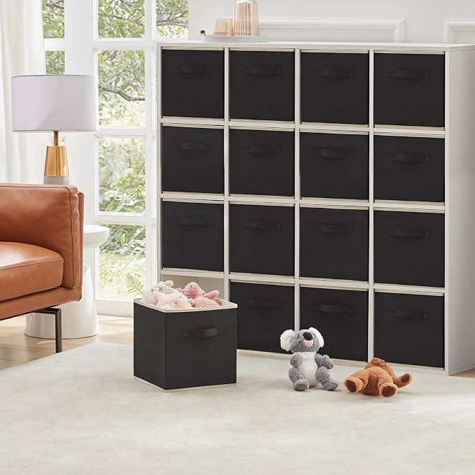 Lifewit 16 Packs Storage Cubes, 11 Inch Cube Storage Bins, Foldable Decorative - Image 7
