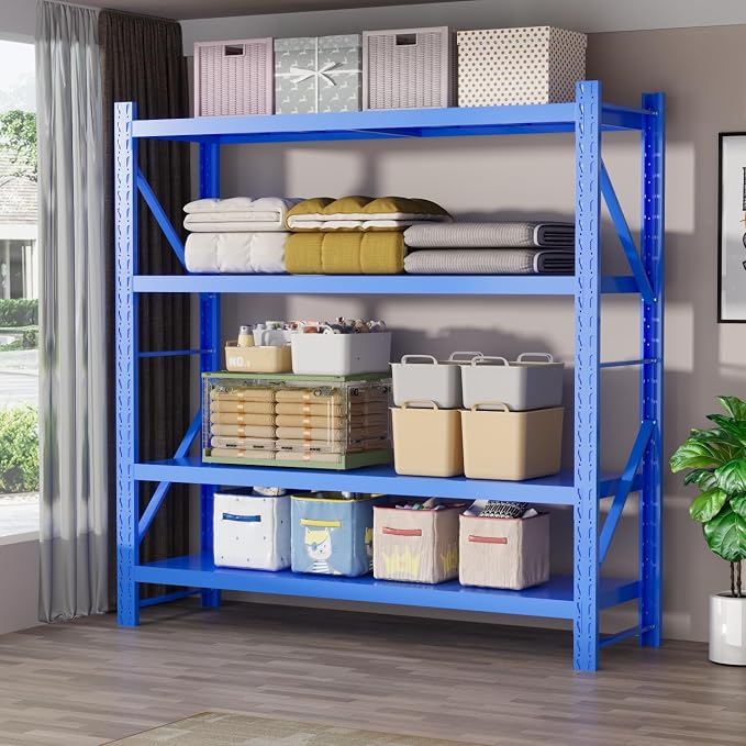 Storage Shelves Heavy Duty, Metal Garage Shelving Units, 4 Tier Storage Rack - Image 2