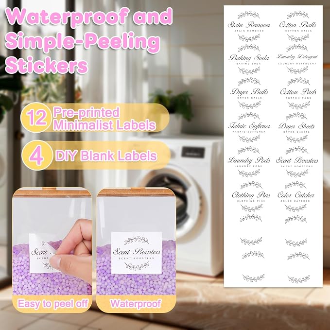 efluky 2 Pack Laundry Pods Container & Dryer Sheet Holder Set, Laundry Pods - Image 5