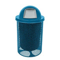 COATEDOUTDOORFURNITURE RDT-LBL Heavy Duty 32 Gallon Round Trash Receptacle by CoatedOutdoorFurniture