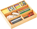 Umilife Large Bamboo Desk Drawer Organizer, Wood Junk Organizer Tray by Umilife