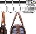 24-Pack Purse Hangers for Closet, Large 5-inch Twist Design Hooks for Bags by DHYLRICHER