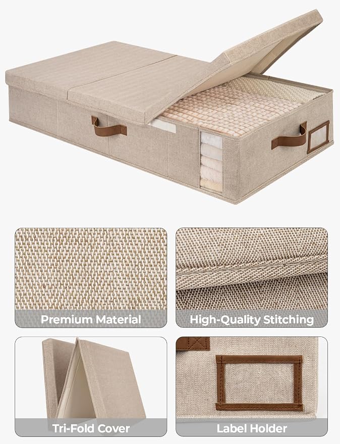 StorageWorks 2-Pack Jumbo Under Bed Storage Bins - Image 4