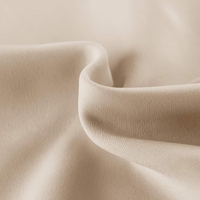DWCN French Door Curtains – Rod Pocket Thermal Blackout Curtain - Image 4