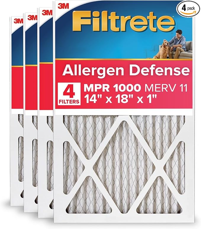 Filtrete 14x18x1 AC Furnace Air Filter, MERV 11, MPR 1000, Micro Allergen by Filtrete