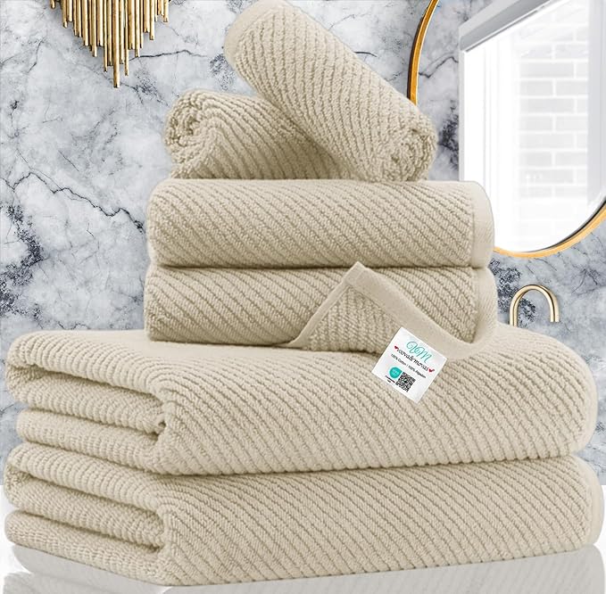 VOOVA & MOVAS Bath Towel Sets by VOOVAMOVAS