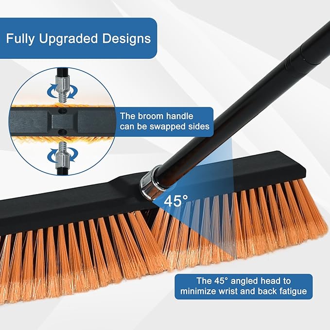 PBHEPJ 18 Inchs Push Broom Outdoor Heavy Duty, Shop Broom - Image 5