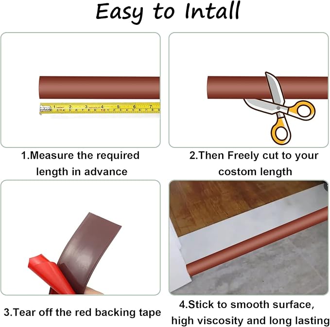Floor Transition Strip & Self Adhesive Floor Vinyl Floor Edge Trim Laminate - Image 3