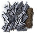 1.8 Inch Silver Wooden Clothespins Hold Picture Photo Clothesline Pins Hanging by Unknown