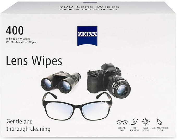 ZEISS Pre-Moistened Alcohol Wipes, Glasses Cleaner by ZEISS
