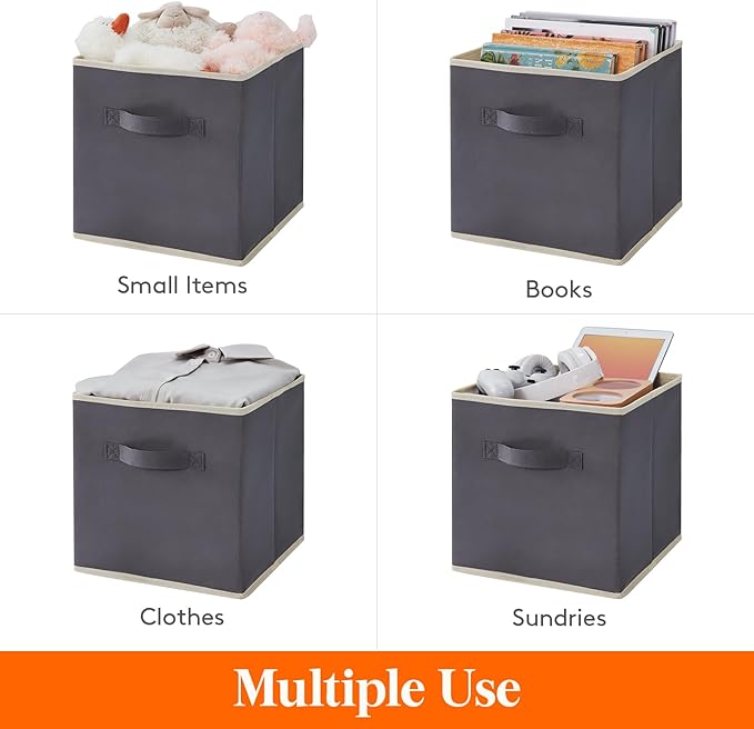 Lifewit Set of 10 Fabric Storage Cubes, Foldable Storage Box, Storage Box - Image 5