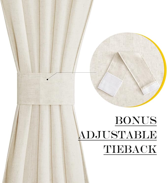 NICETOWN Side Door Curtains for Small Window, French Front Door Window Treatment - Image 4