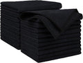AIDEA Microfiber Cleaning Cloth Black 20PK, Microfiber Towels by AIDEAHOME