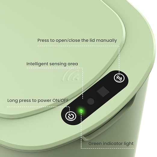 Cesun Automatic Motion Sensor Bathroom Trash Can - Image 3