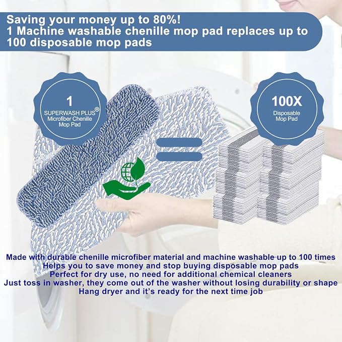 Replacement Microfiber Floor Cleaning Pads - Image 3