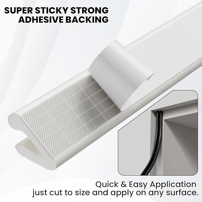 V Shape Foam Weather Stripping Door Frame Seal Strip 33FT White, Draft Stopper - Image 5