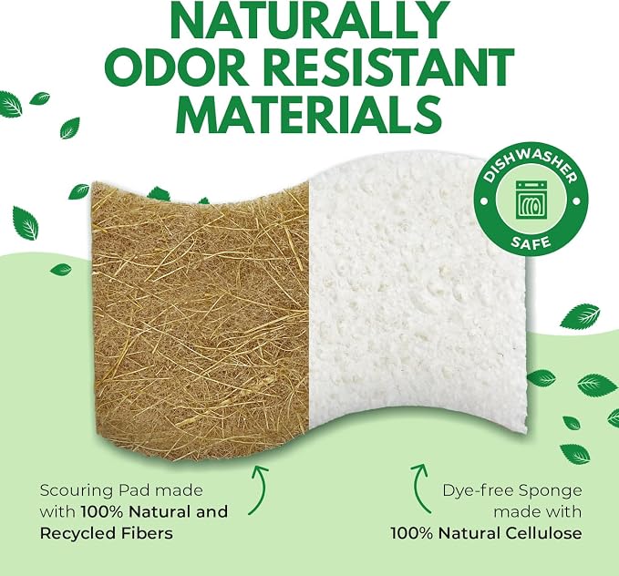 Biodegradable Natural Kitchen Sponge - Image 4