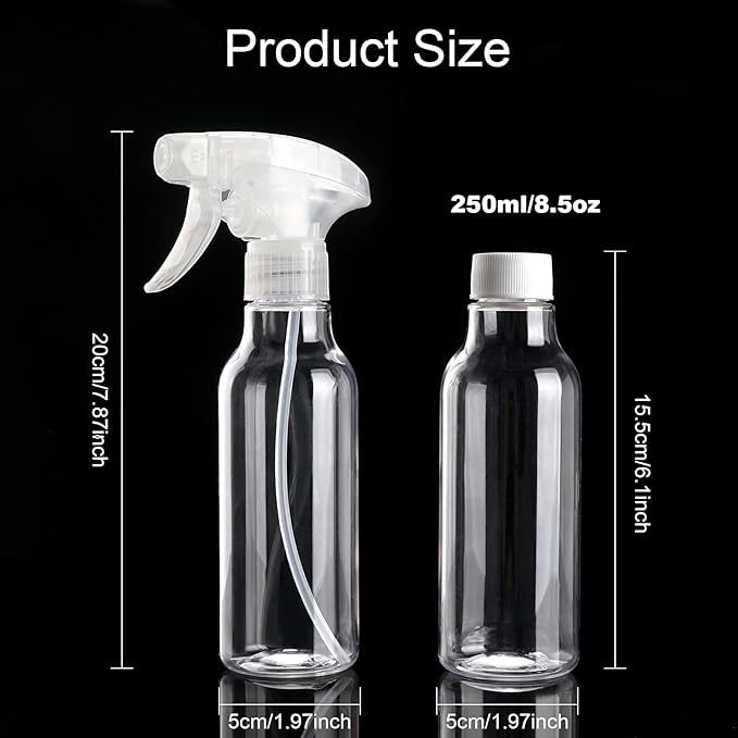 Cosywell 4 Pack Plastic Spray Bottles 8.8oz/260ml Empty Spray Bottle - Image 2
