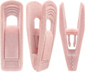 Light Pink Velvet Hangers, Non-Slip Strong Hanger Clips by TOFIIGREM
