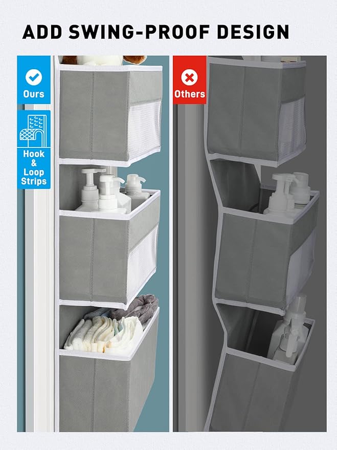 Yecaye 6-Tier Over the Door Storage Organizer, Flexible 1 Split into 2 - Image 3