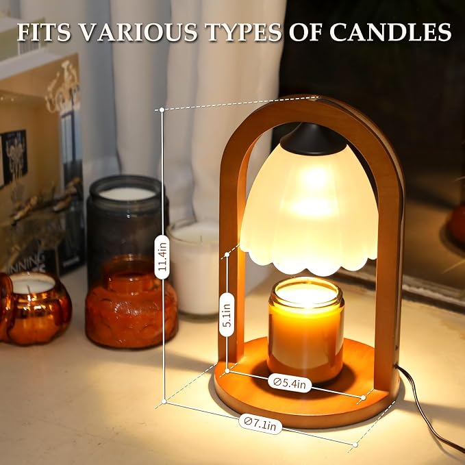 Candle Warmer Lamp with Timer and Dimmer，Electric Candle Lamp Warmer - Image 2
