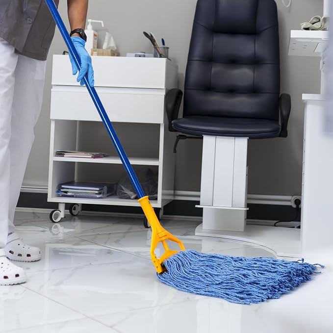 Matthew Cleaning 16oz 3Pack Cotton Floor Mop, Cotton Looped-Open String Heavy - Image 4