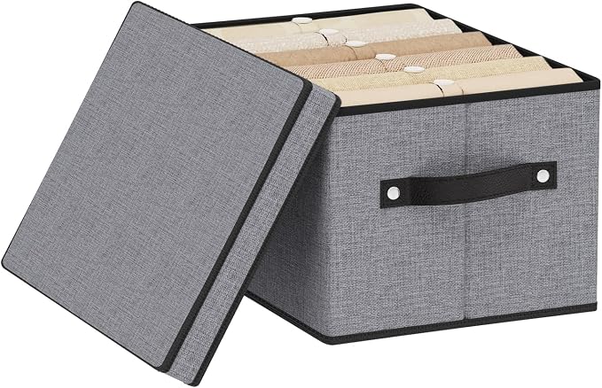 Fabric Storage Boxes, 7.1 x 9.1 x 13 Inch Baskets by YheenLf
