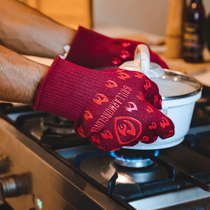 Grill Armor Oven Gloves 932°F Extreme Heat & Cut Resistant Oven Mitts - Image 3