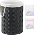 Laundry Basket Round Rattan Laundry Hamper 29.1 Gal Handwoven Large Wicker by SETVSON