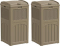 YESHOMY 2 Pack Outdoor Trash Can by SearchallYESHOMY