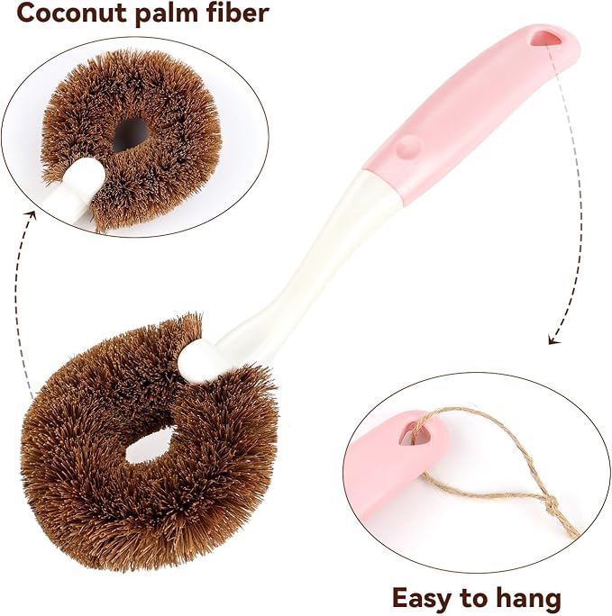 2 Pack Kitchen Scrub Brushes for Cleaning Dish Brush - Image 3