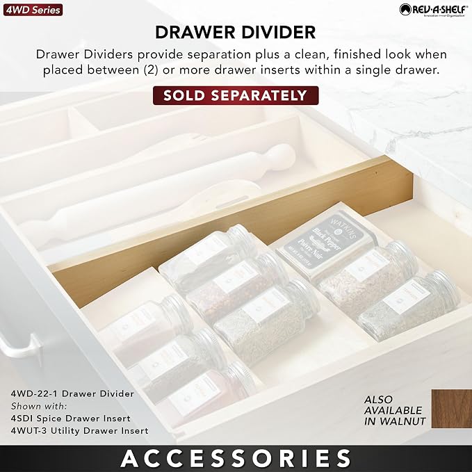 Rev-A-Shelf Trim-to-Fit Silverware Drawer Organizer - Image 4
