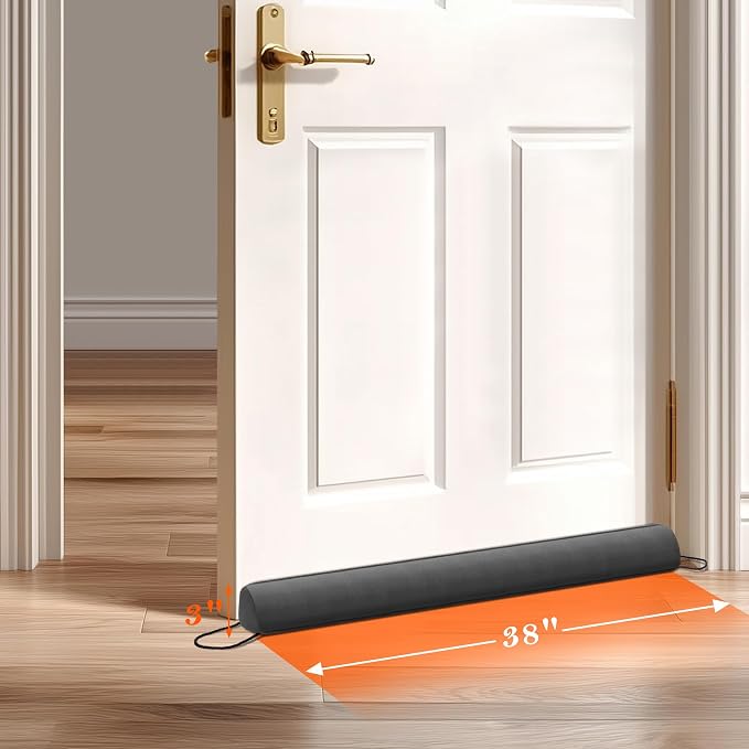 Sunolga 2-Pack 38" Door Draft Stopper Blocks Hot and Cold Air - Image 2