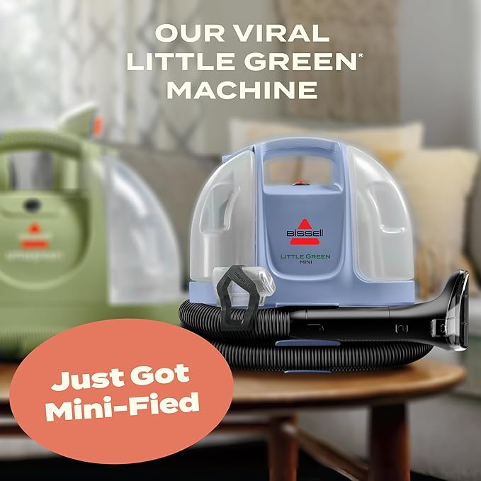 BISSELL Little Green Mini Portable Carpet and Upholstery Deep Cleaner, Car/Auto - Image 2