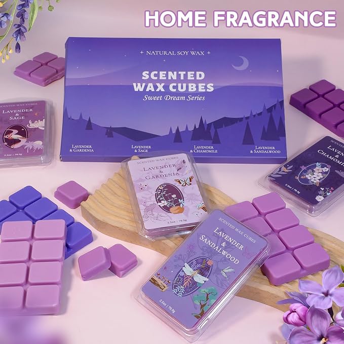 SCENTORINI Wax Melts, Wax Cubes Strong Scent, Long Lasting Lavender Scented - Image 7
