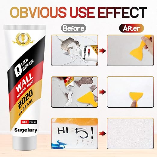 Drywall Patch Repair Kit with Scraper, Wall Spackle Repair Paste, Wall Mending - Image 3