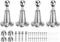 uxcell 4Pcs Magnetic Door Stopper, 304 Stainless Steel Magnetic Door Stop Catch by uxcell