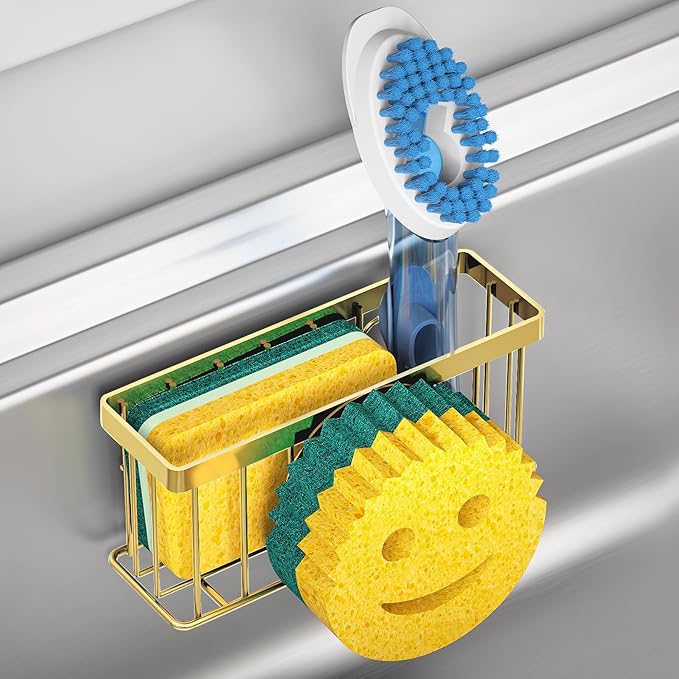 Sponge Holder Smiley Face, Sink Caddy, Sink Organizer by MURLONG