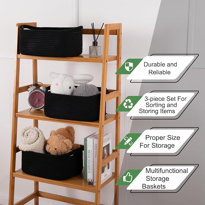 OIAHOMY Cotton Rope Woven Baskets - Image 5