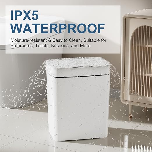 2 Pack 2.7 Gal Bathroom Trash Can - Image 4